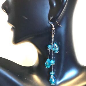 Blue dangle earrings